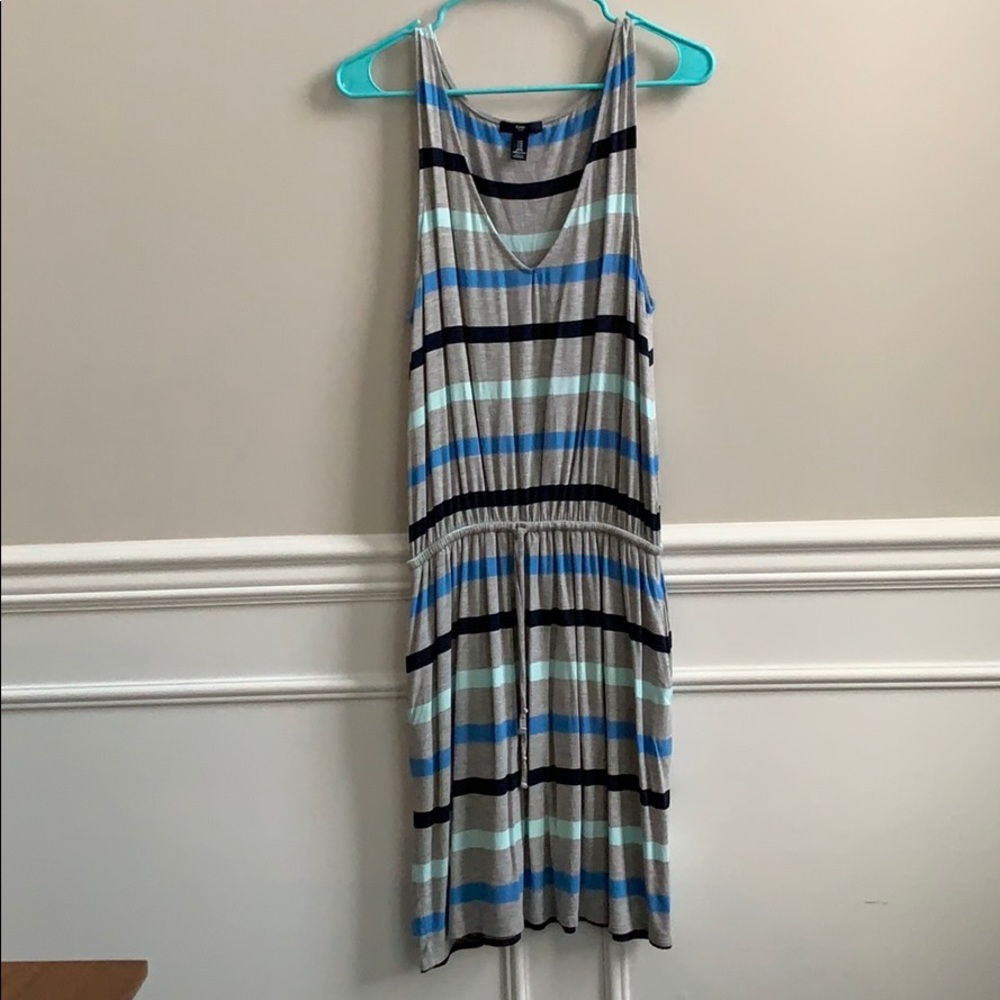 Gap sz M dress 👗 POCKETS! Blouson tie waist style